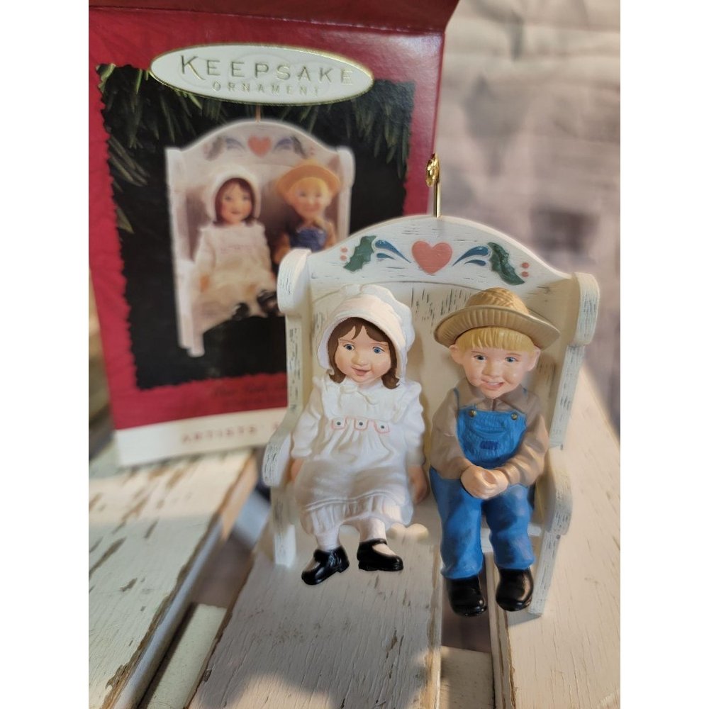 Hallmark our little blessings 1995 Xmas ornament